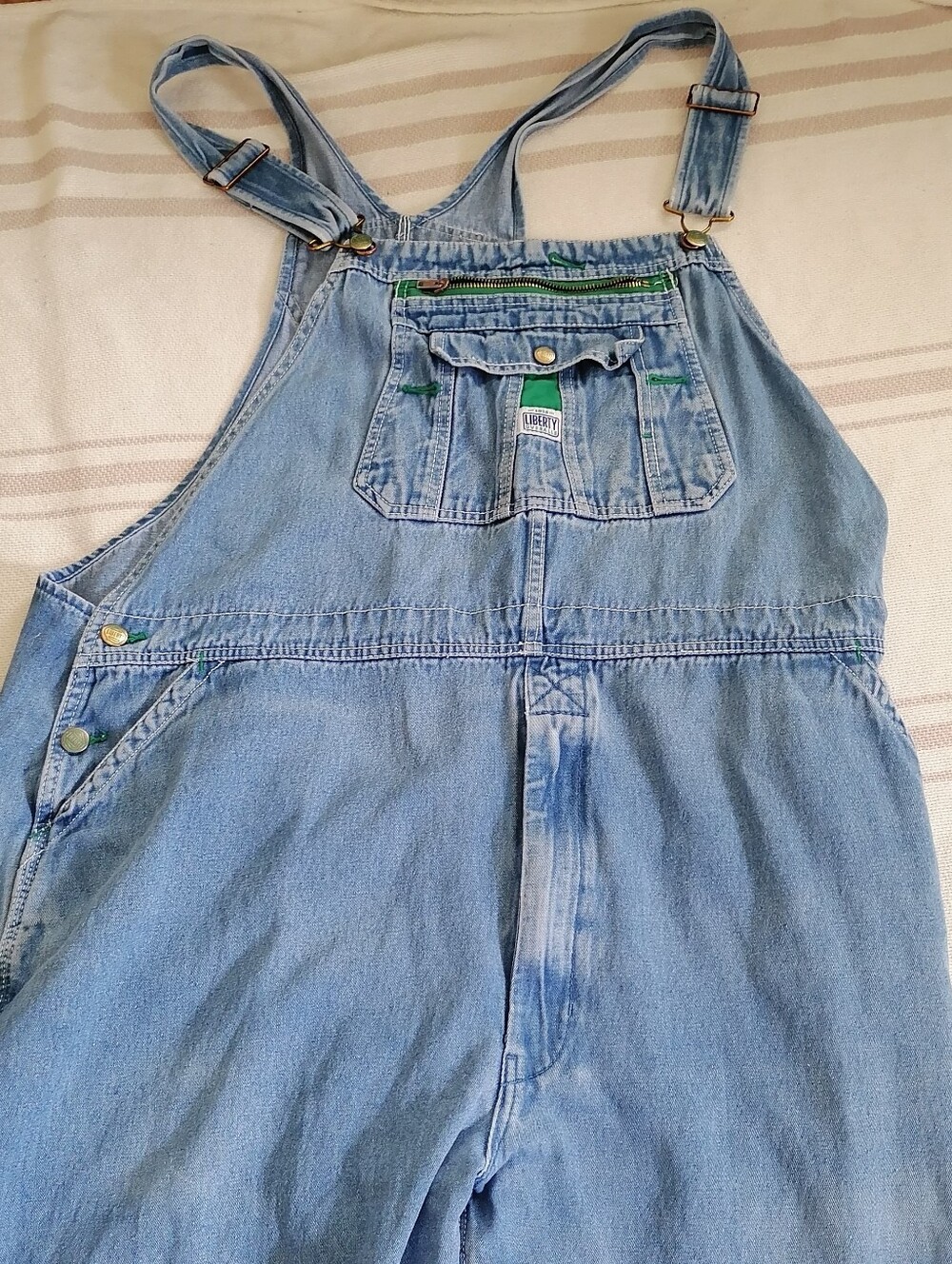 Liberty Light Wash Denim Overalls